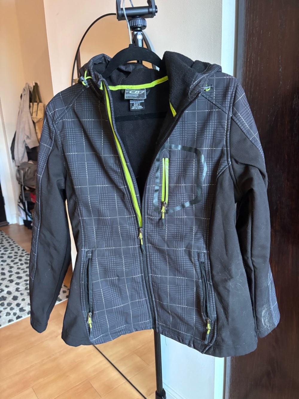 C9 by Champion Black Jacket with Lime Trim